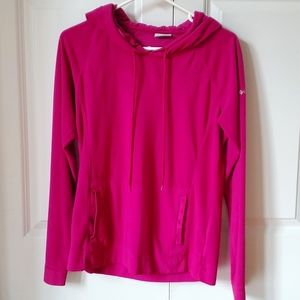 Columbia pink fleece hoodie